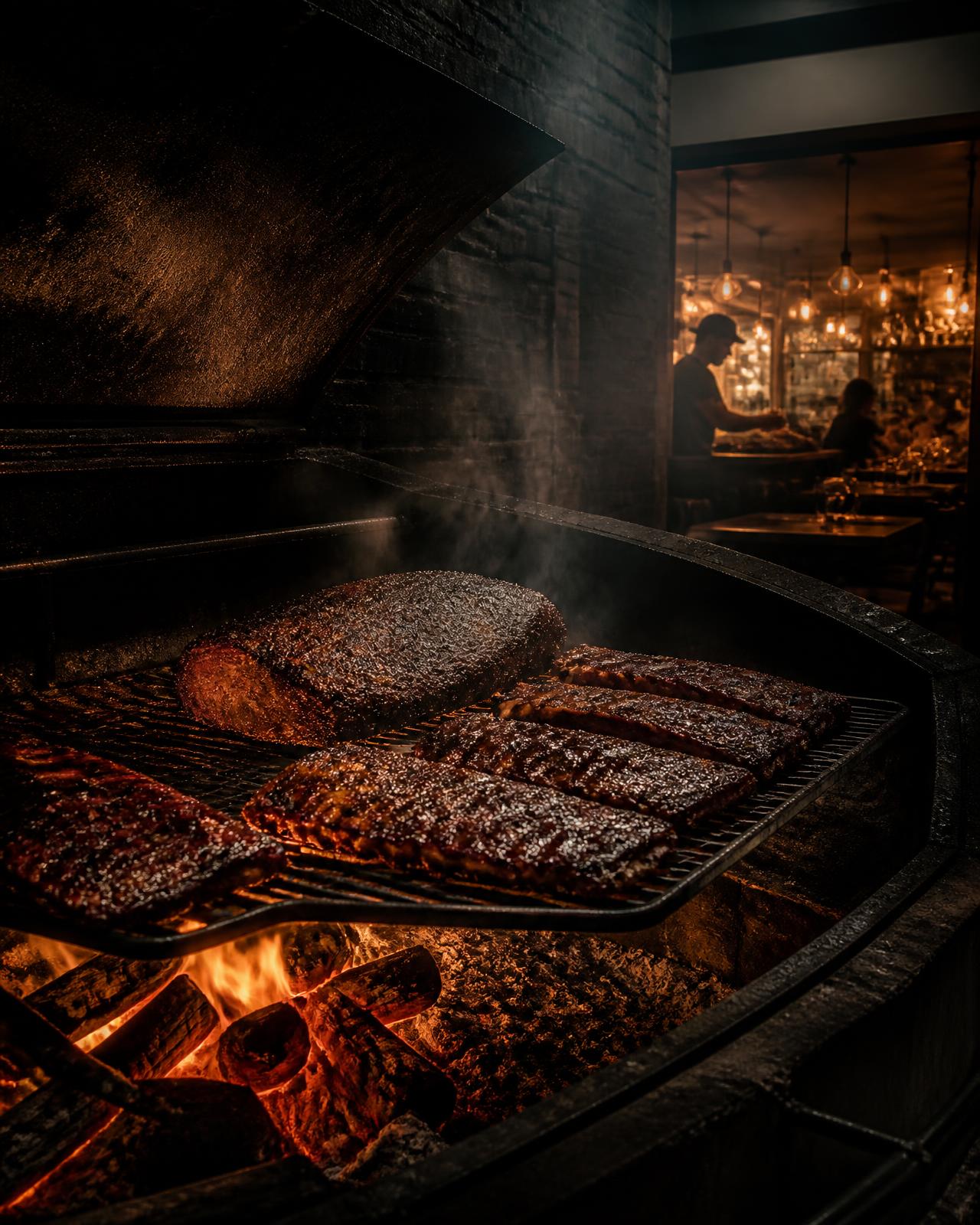 THE PIT LINE, Ember & oak, open to the room